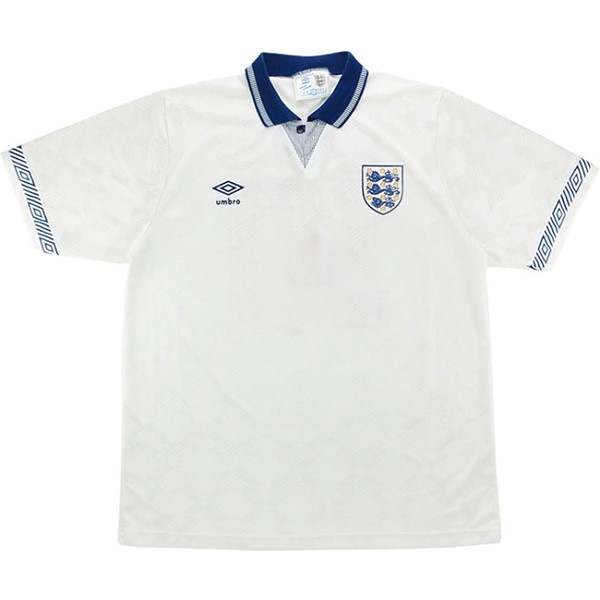 Tailandia Camiseta Inglaterra 1ª Kit Retro 1990 Blanco
